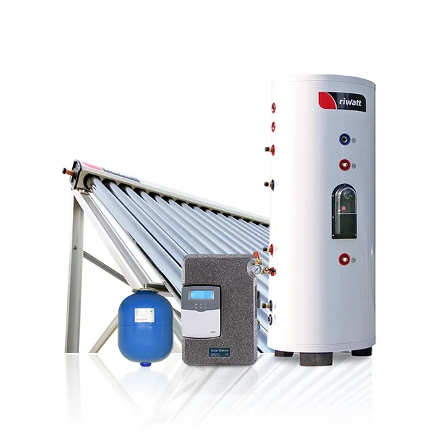 New Arrival Riwatt 200L 300L 500L 800L 1000L Evacuated Vacuum Tube Heat Pipe Solar Collector Split Pressurized Solar Hot Water