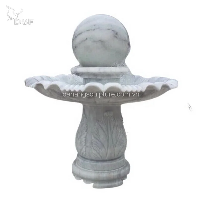 Custom Boy playing with dolphin water fountain statue outdoor garden marble fountain outdoor boy fish fountain