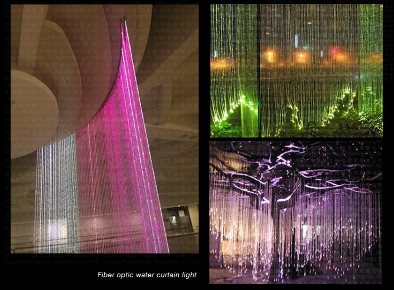 2023 KEPUAI Fiber Optic Lamp for Home Decoration Lamparas De Techo Para Interior