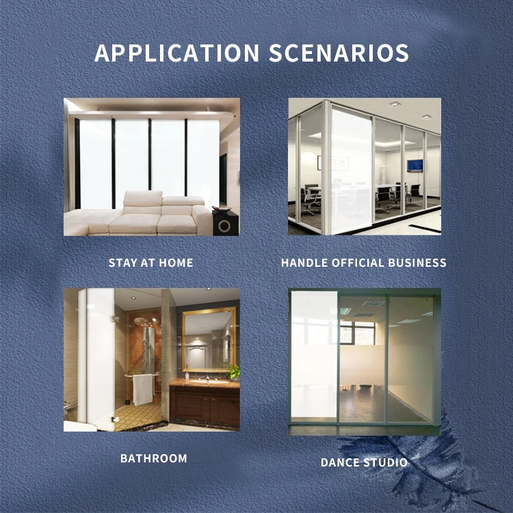 PDLC Intelligent Smart Glass Film 82% 83% 84% 88% 92% 94% Transmittance for Rooms Offices Bathroom