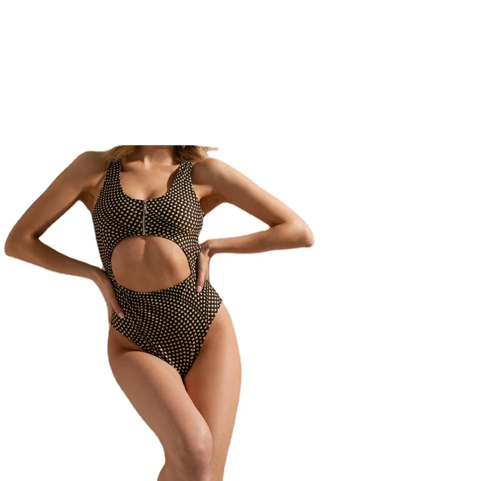 QHP POLEWEAR Brown Bodysuit Modern Dance Dress for Adults and Children One Size Stage Wear for Ballet Performance for Girls