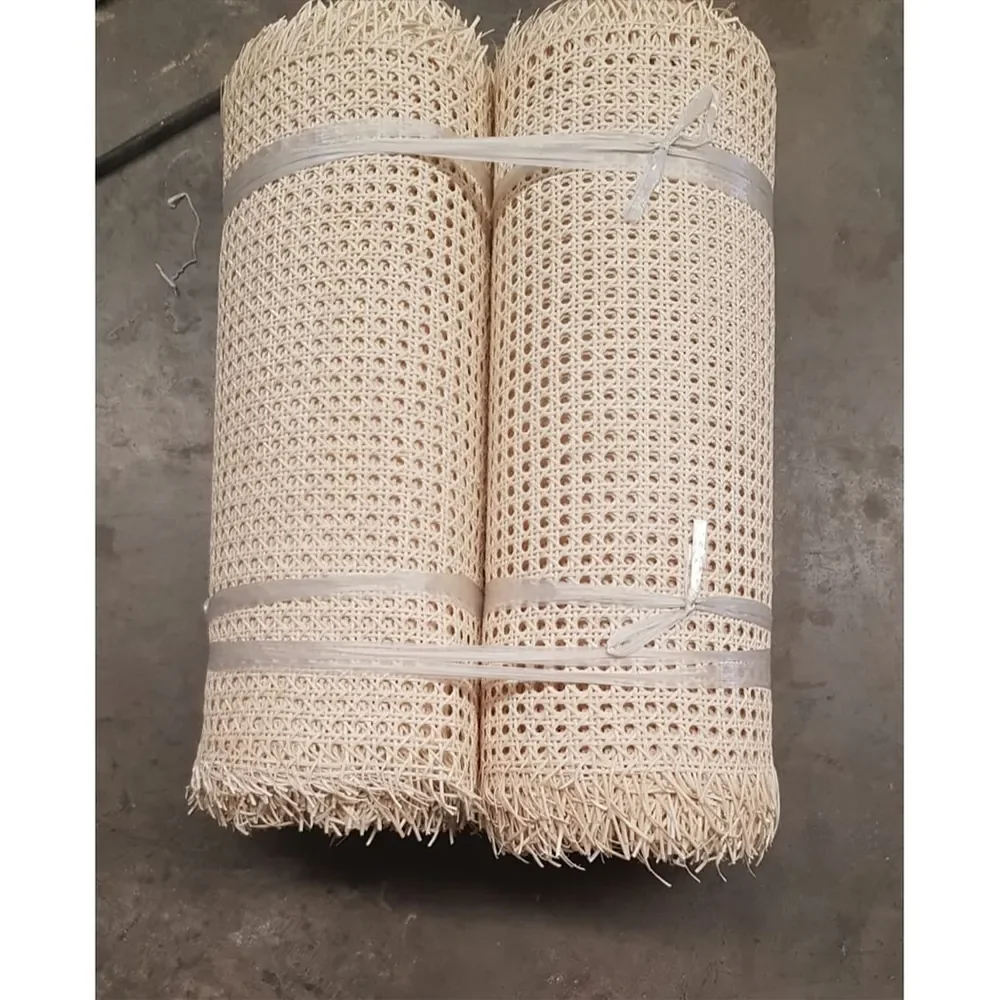 Rattan Factory Natural Raw Material Cane Webbing Rattan Sheet Fabric Wicker Rattan Roll for Furniture from Vitranexco Company
