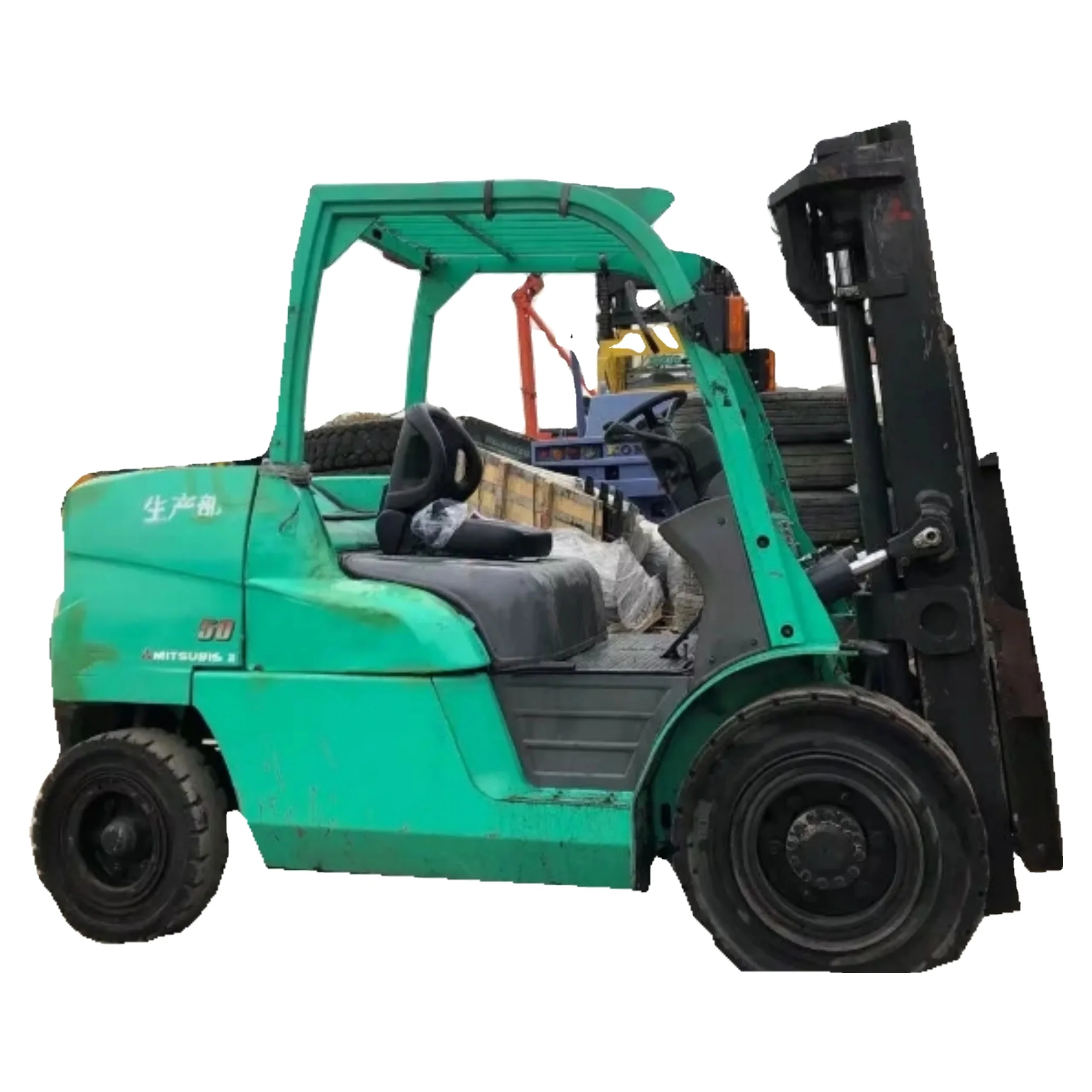 heavy machinery  original japan made used 5ton mitsubishi forklift FD50NT nobel lift forklift