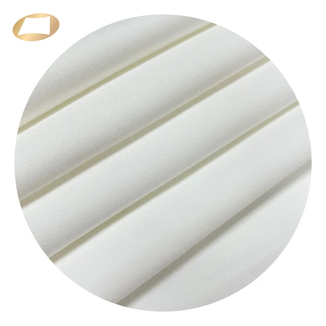 Smooth hand feel 89 nylon 11 spandex peach moss double jersey fabric