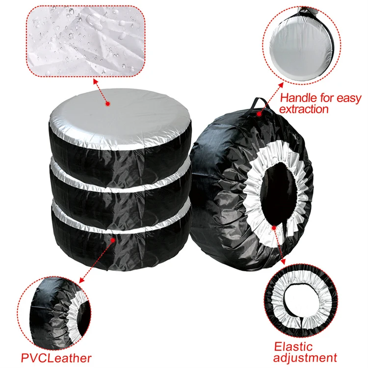 Polyester Auto Wheel Tires Storage Bags Vehicle Tyre Accessories Dust-proof Wheel Protector Universal Car Spare Tire Cover Case