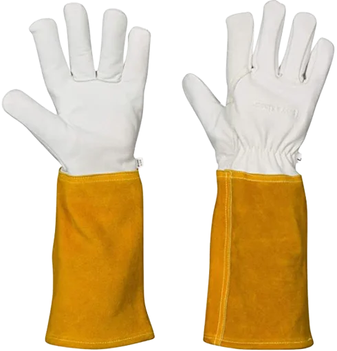 16 Inch Sturdy Heat Resistant Fire Resistant Premium Cow Split Leather TIG Welding Gloves Welder Choice Best price safety Gloves