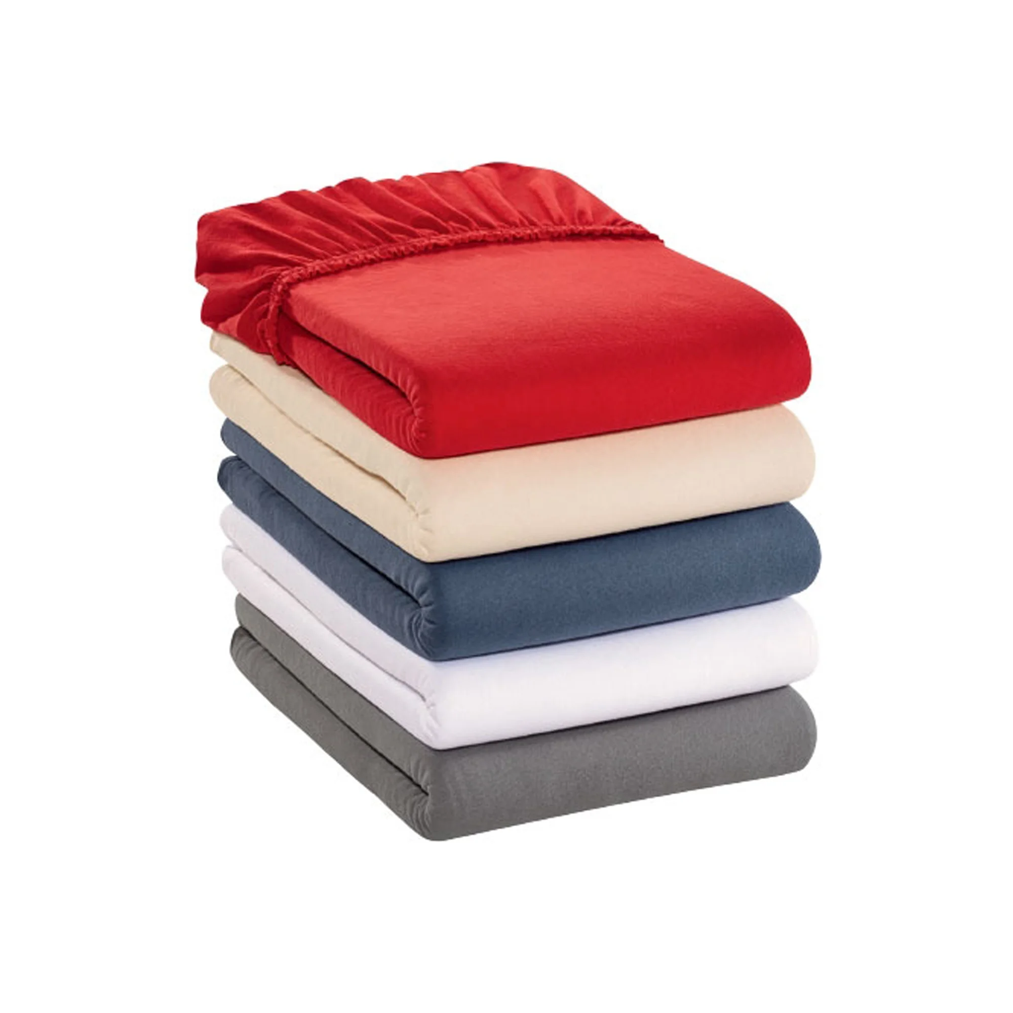 100% Poly Cotton Queen Size Bed Fitted Sheets with Elastic Band Corner