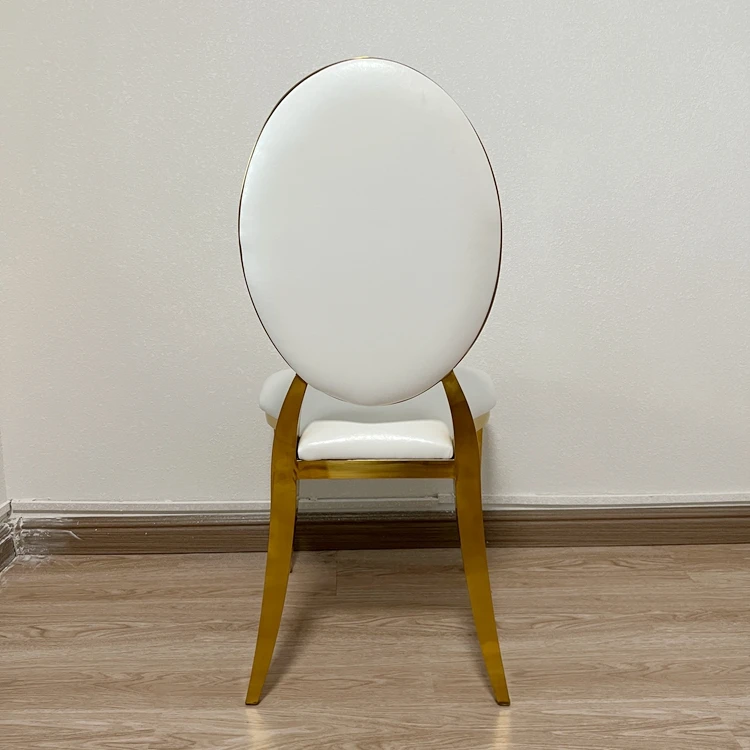 Hot Sale Metal Dining Louis Chair With Leather Seat For Party Wedding Banquet Events