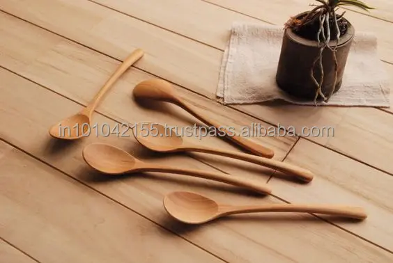 New Arrivals Wooden Spoon Sets Wooden Craft  Woods Dinner Spoon For Restaurant and Hotel