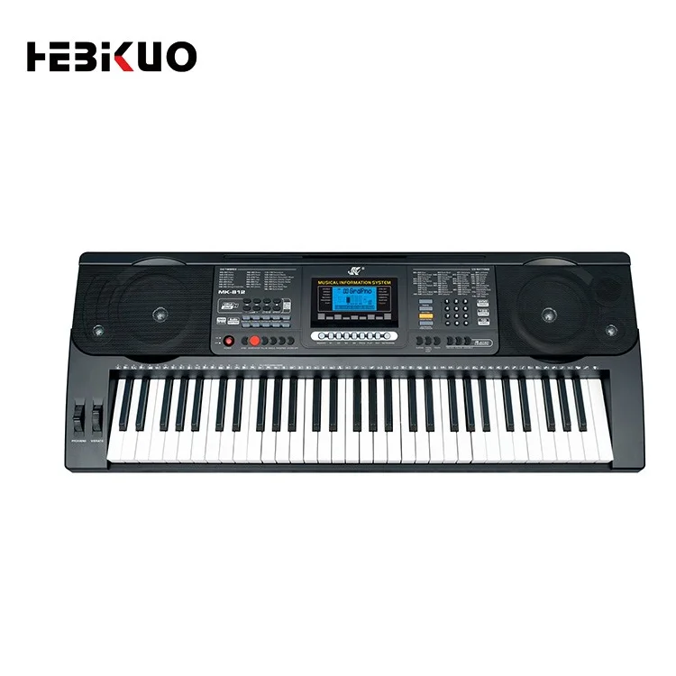 Wholesale LCD Display Screen Price Electronic Organ Portable 61Keys Electrical Keyboard from Singapore