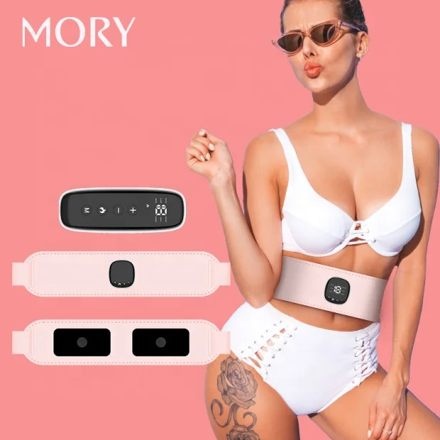 Portable Upto 65 Degree Hot Waist Belt Women Period Cramp Relief Products Menstrual Heating Pad