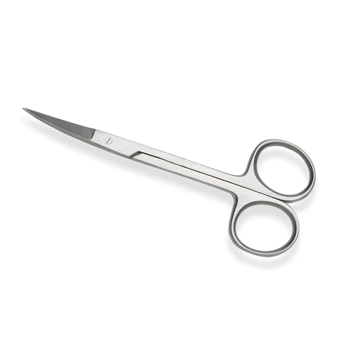 Wholesale Silver Custom Logo OEM Beauty Scissors with Curved Blade Sharp Tip Stainless Steel Cuticle Scissors Nail Application