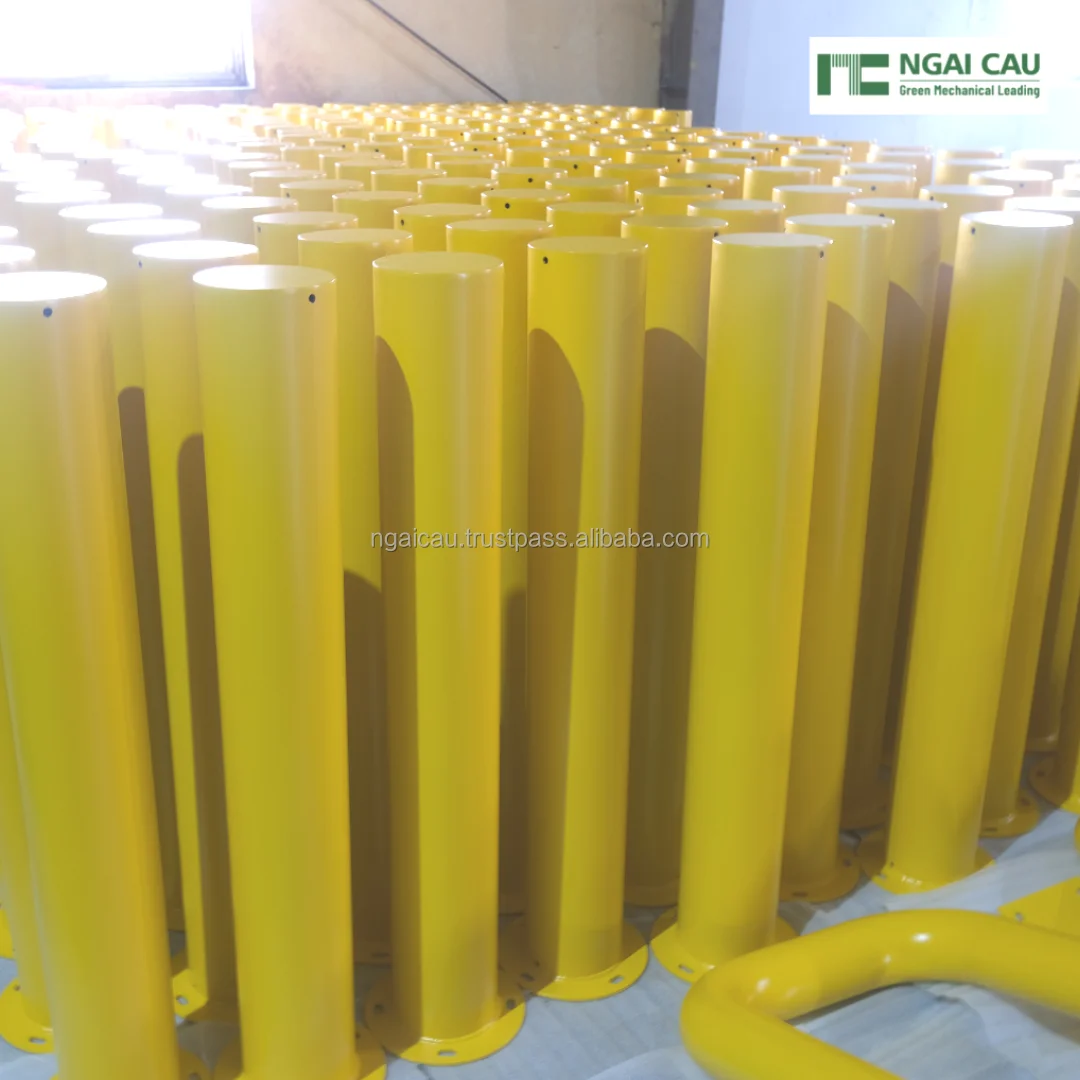 Safety Bollards Metal Guard Driveway Barricades Installable Bollards For Sale From Viet Nam Manufacturer