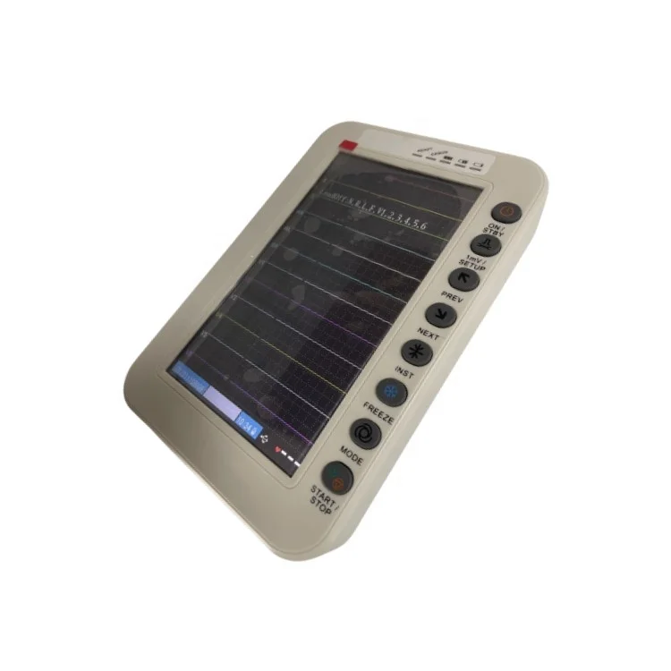 ECG-1200A Ecg Workstation Pc VET Portable Medical 12 Channel Cardiotocography Machine