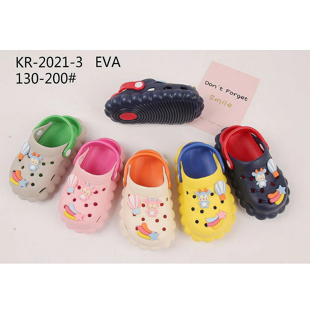 2024 Custom wholesale Children Solid Slippers Clogs Bathroom Sandals Kids Shoes for Girl Boys Outdoor Beach Shoes