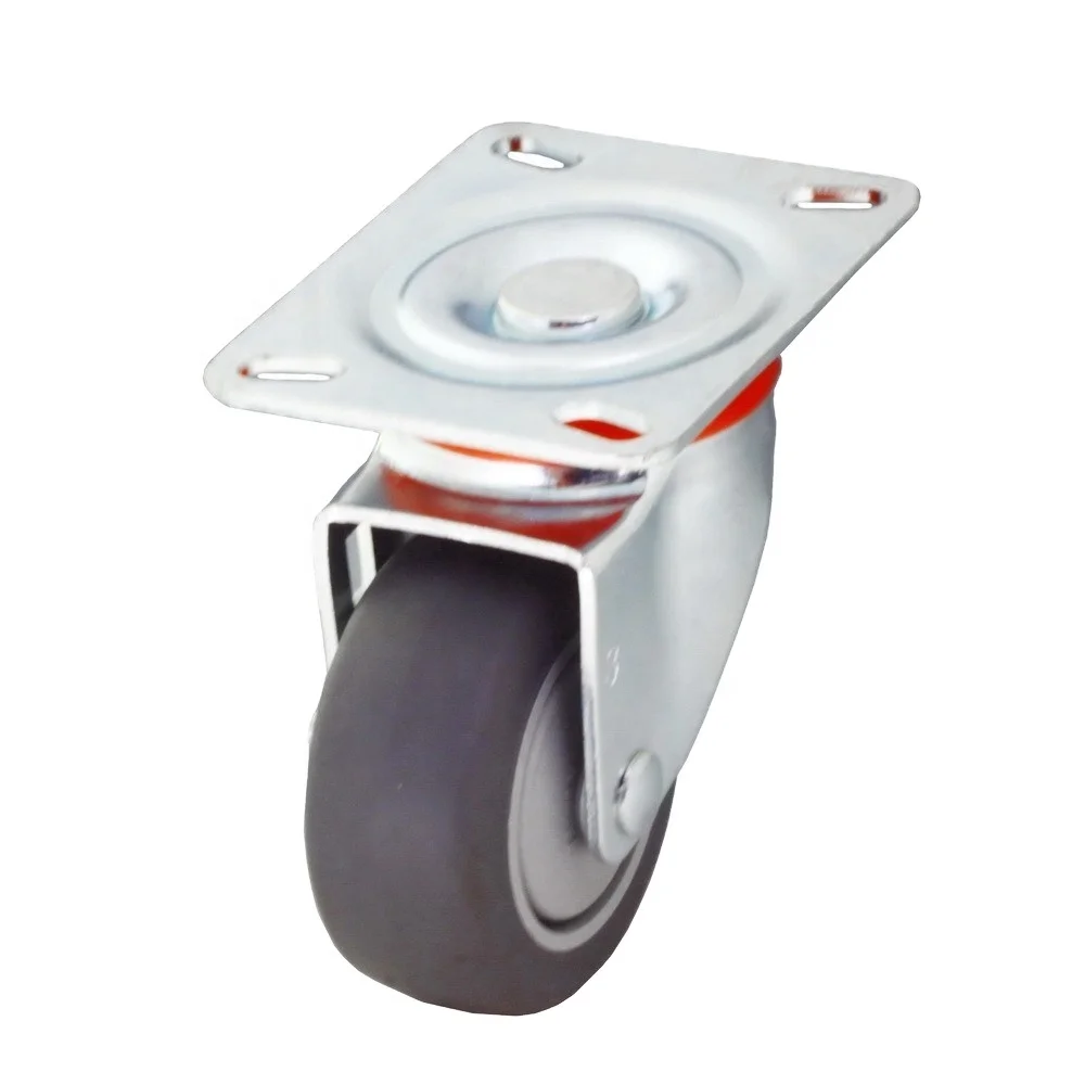 Swivel Plate Single TPR  Wheel  Caster Without Brake