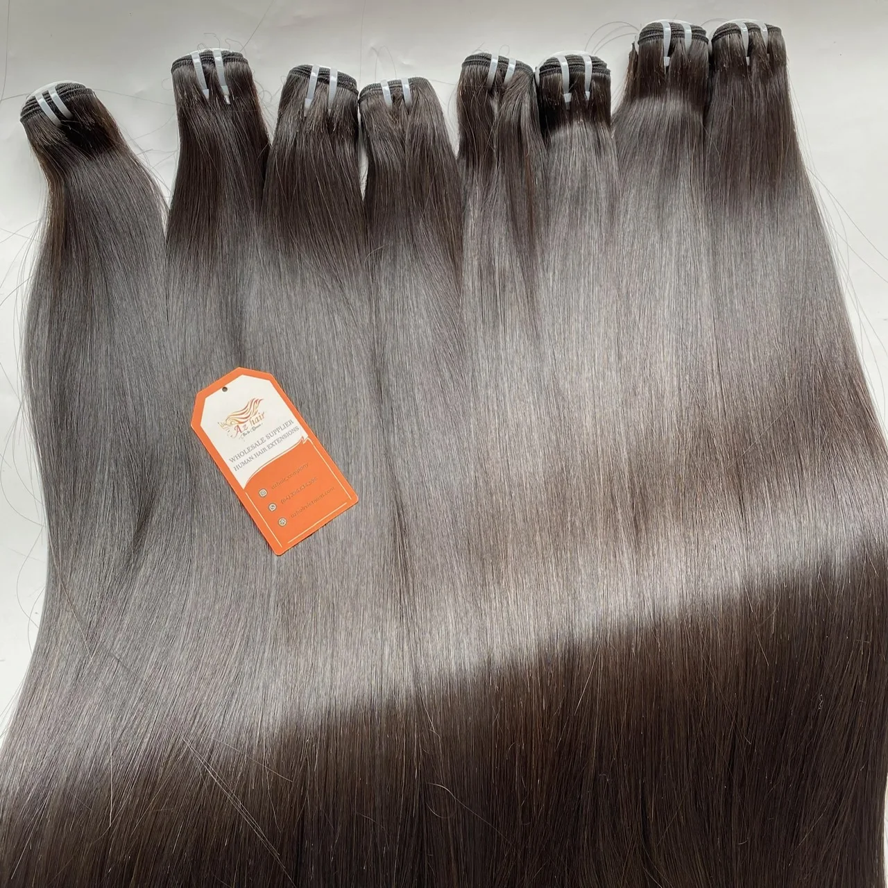 Best Quality Bone Straight Vietnamese Raw Human Hair Extensions No Treatment or Damage Bundled Afro Wave Curl Styles