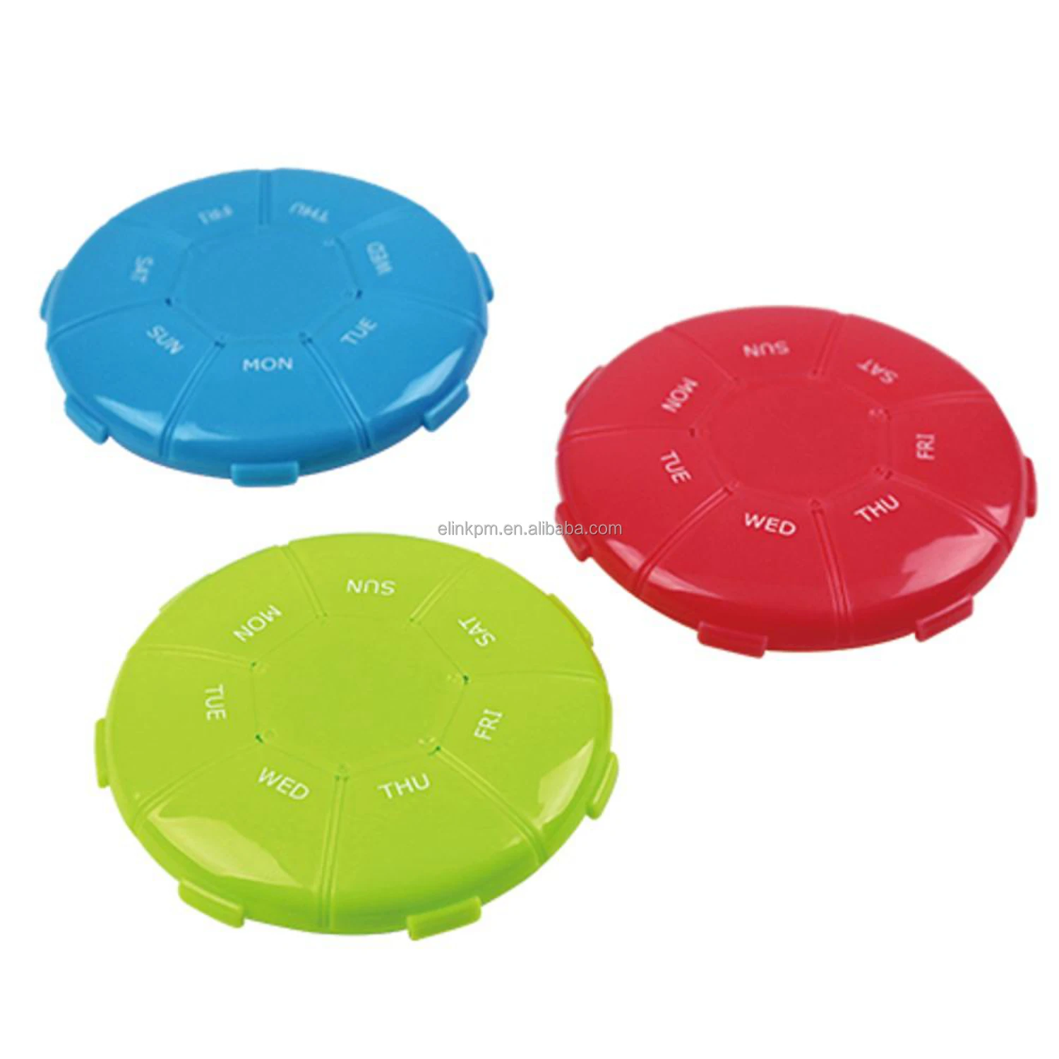 Round Simple Pillbox Customized Logo For Pharmacy Promotional Gift