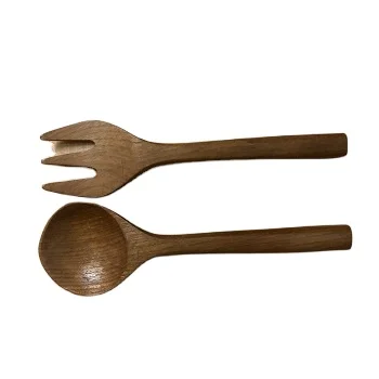 High Quality and Premium Grade Natree solid Wood table top Spoon & Fork Restaurant accessories Thailand Product