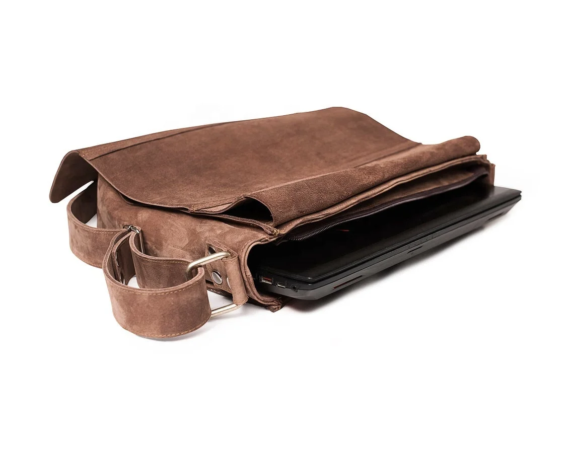  Кожаный ноутбук ручной работы чехол для ноутбука через плечо ремешок и путешествий сумка-мессенджер