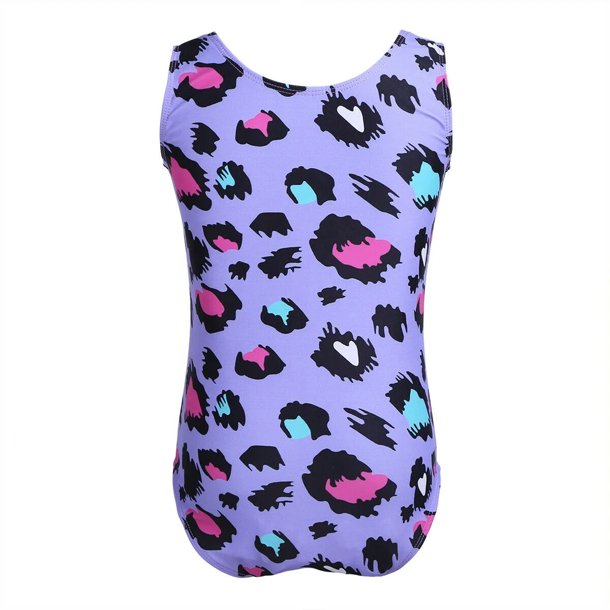 Child Girls Ballet Gymnastics Dance Leotards Light Blue Leopard Mermaid Costume Dancewear Wholesale Dancing Girls Costumes