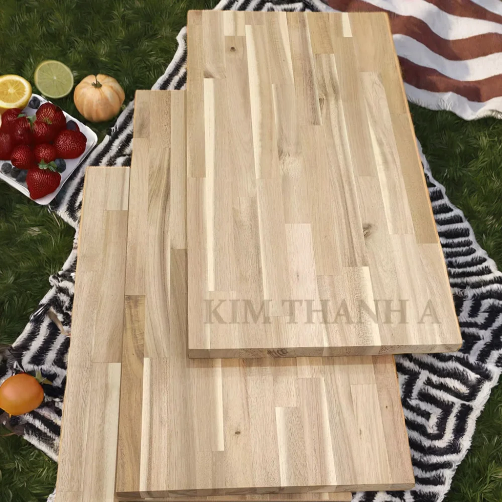 Price factory Acacia Hybrid Butcher Block Countertop Best Quality Wood Bamboo Plastic for Kitchen Chopping Food Preparation