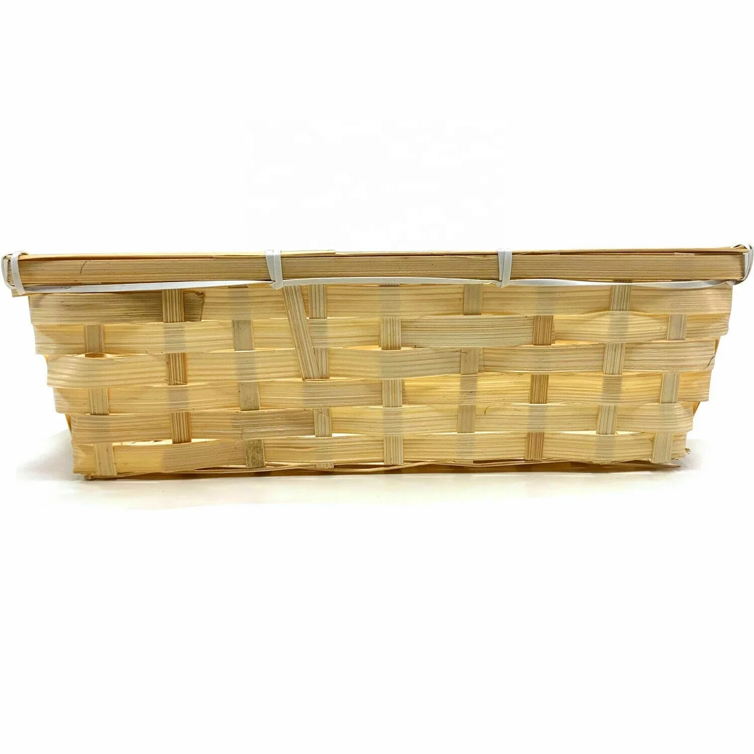 Handmade Rectangle Cheap Packing Bamboo Basket For Gift  weaving Tray Cheap Bamboo Woven Storage Basket Small Storage Basket