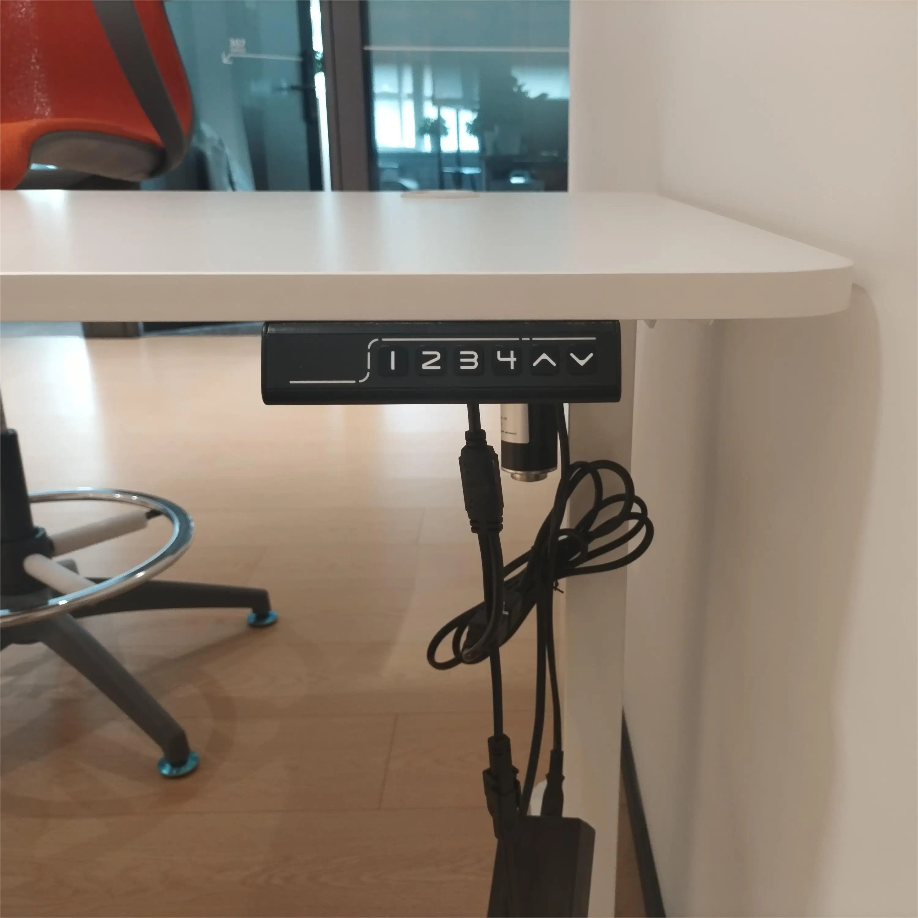 Minimalist height adjustable desk convenient standing office furniture