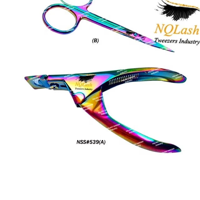 Plasma Black Eyelash Extension Tweezers Stainless Steel Pointed Custom Logo Wholesale Price Volume Tweezers NQLASH Tweezers