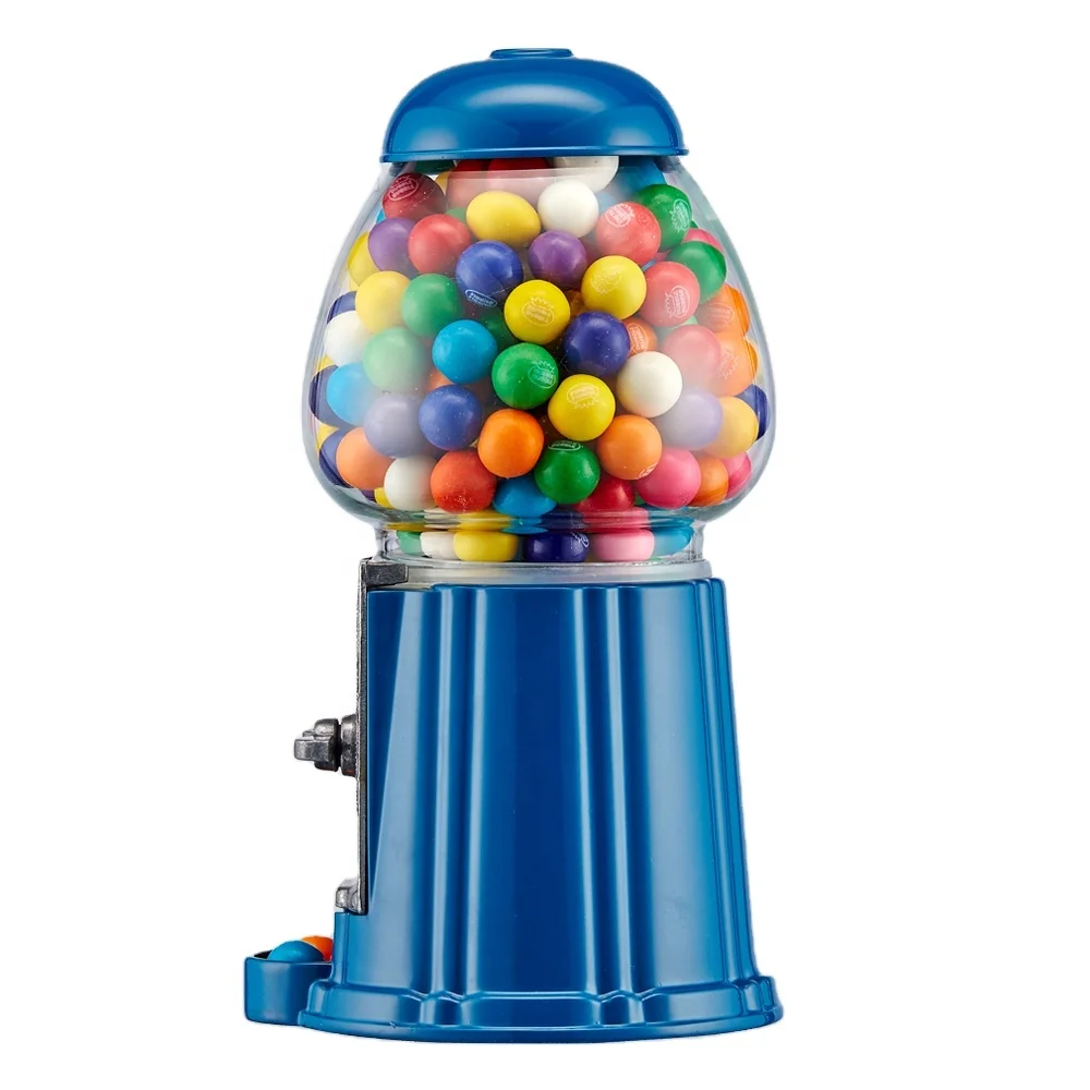 Kwang Hsieh 9 Inch Die Casting Coin Operated Custom Blue Vending Candy Gumball Machine