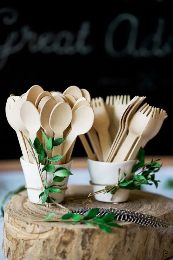 Wholesale OEM Custom Logo Eco Friendly Biodegradable DISPOSABLE WOODEN CUTLERY UTENSILS Made In Viet Nam