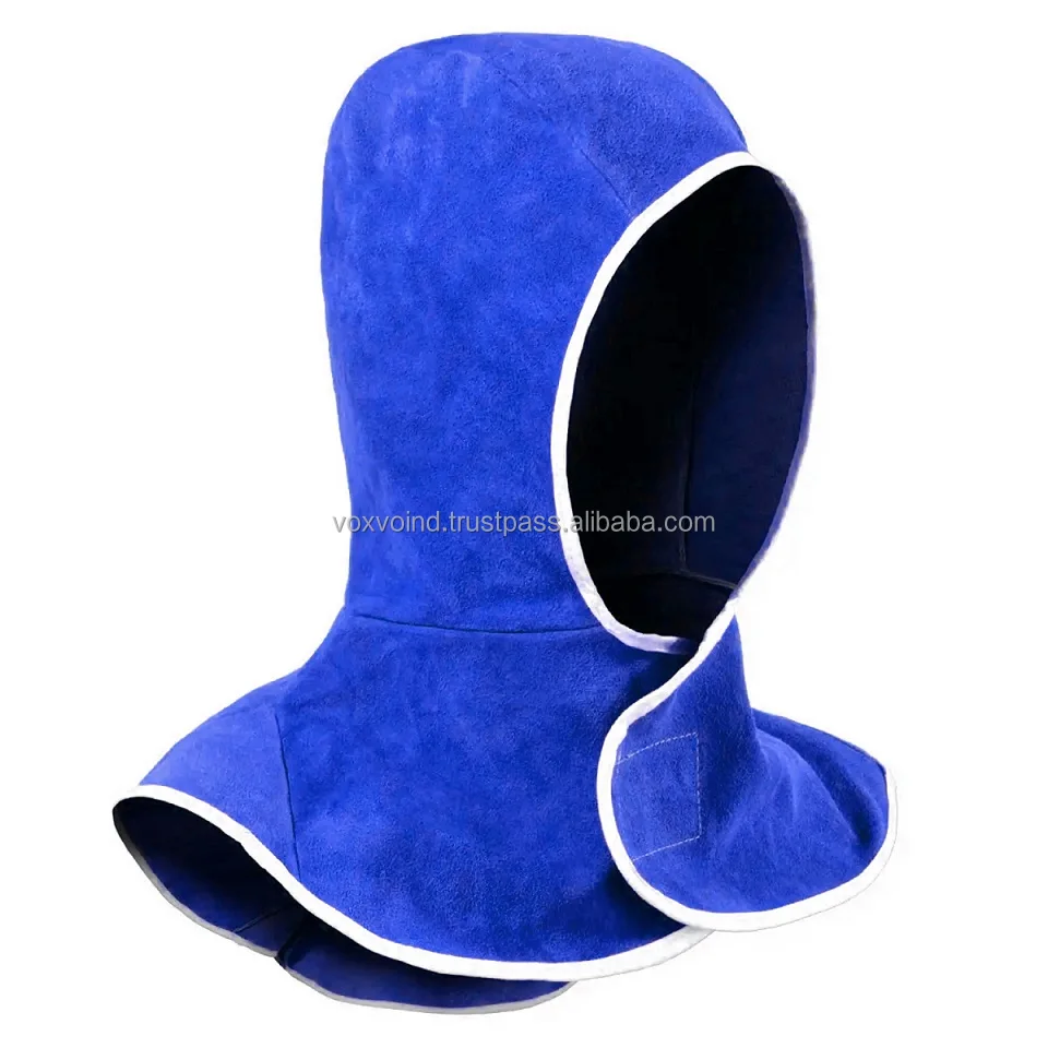 Welding Accessories Welder Cap helmet liner FR Flame Retardant Cow Leather Hat Hood Protective Head Protection Cover for Safety
