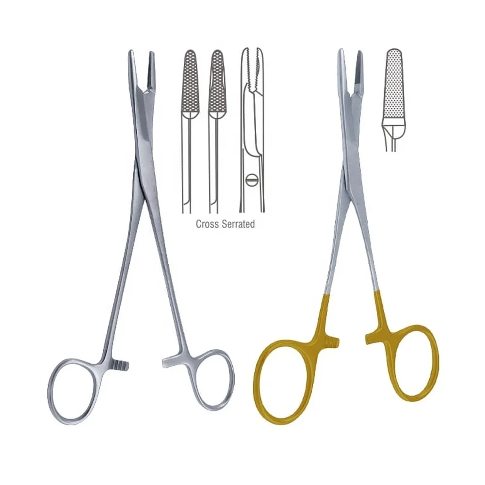 Disposable Single use surgical instruments / Olsen-Hegar Needle Holder with Suture Scissors 2023 Needle Holder TC
