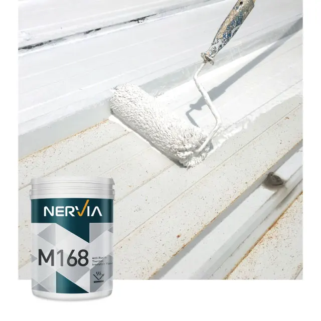 Taiwan Nervia best selling wall waterproofing roof paint waterproof coating for color corrugated metal steel sheet