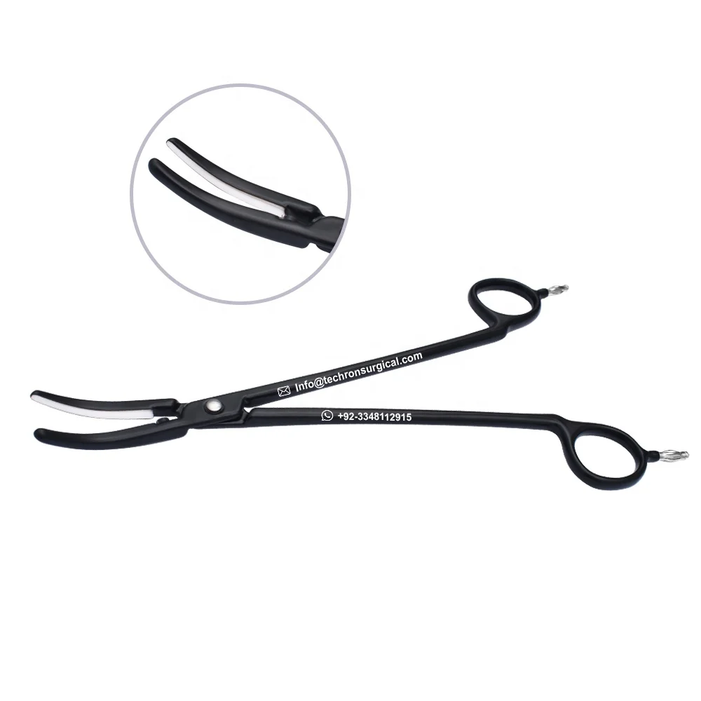 Non Stick Best Quality Bipolar Artery Sealing Bi Clamp Forceps Curved Blade