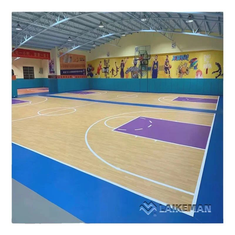 Floor Supplier Basketball Waterproof  Sports Hall Floor Futbol Court Sports Flooring Indoor Entertainment