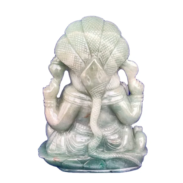 Hot Selling Buy Top Quality Amazonite Ganesha Carving Sculpture Hand Carved Statue Figurine