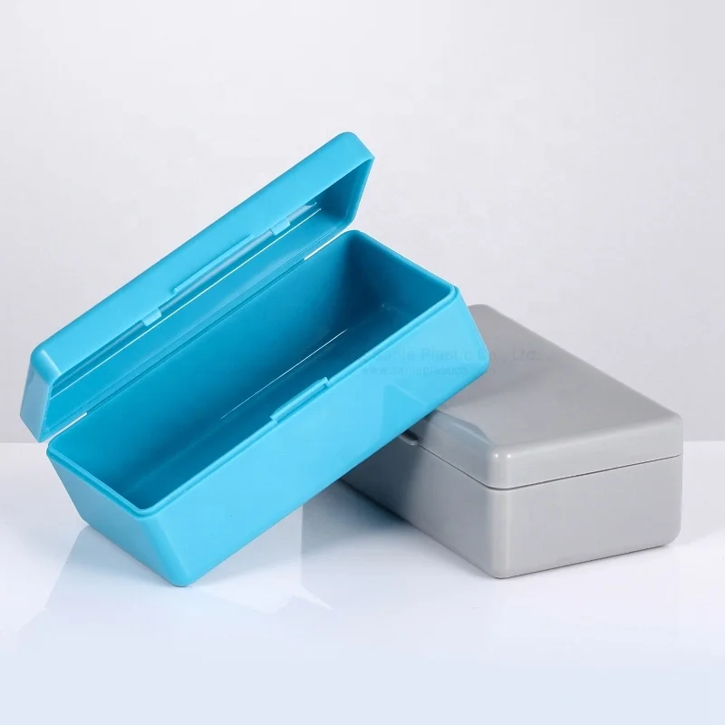 Factory Direct Plastic Packaging Box Small Hinged Plastic Box with Different Styles