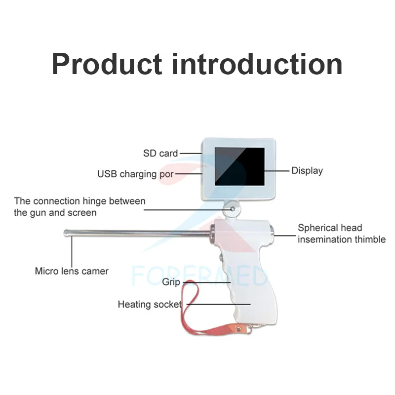 Artificial Insemination Gun With Camera  Digital AI Gun Artificial Insemination Cow Dog Veterinary Insemination Instrument Gun