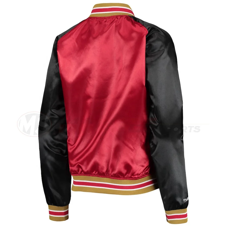 Custom Baseball Jacket Double Color Patchwork Patch Embroidered College Satin Varsity Jackets Bomber Flight Varsity Jackets