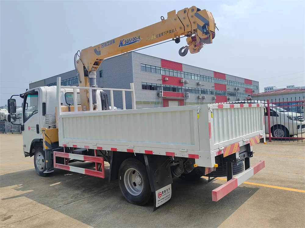 ISUZU 4x2 4tons Truck Mounted Crane Cargo Truck Factory price for sale