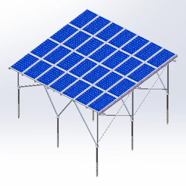 Solar Panels Ground Mounting Screw Pile Concrete BaseFoundation 10MW Solar PV Project Pre-assembled Structure