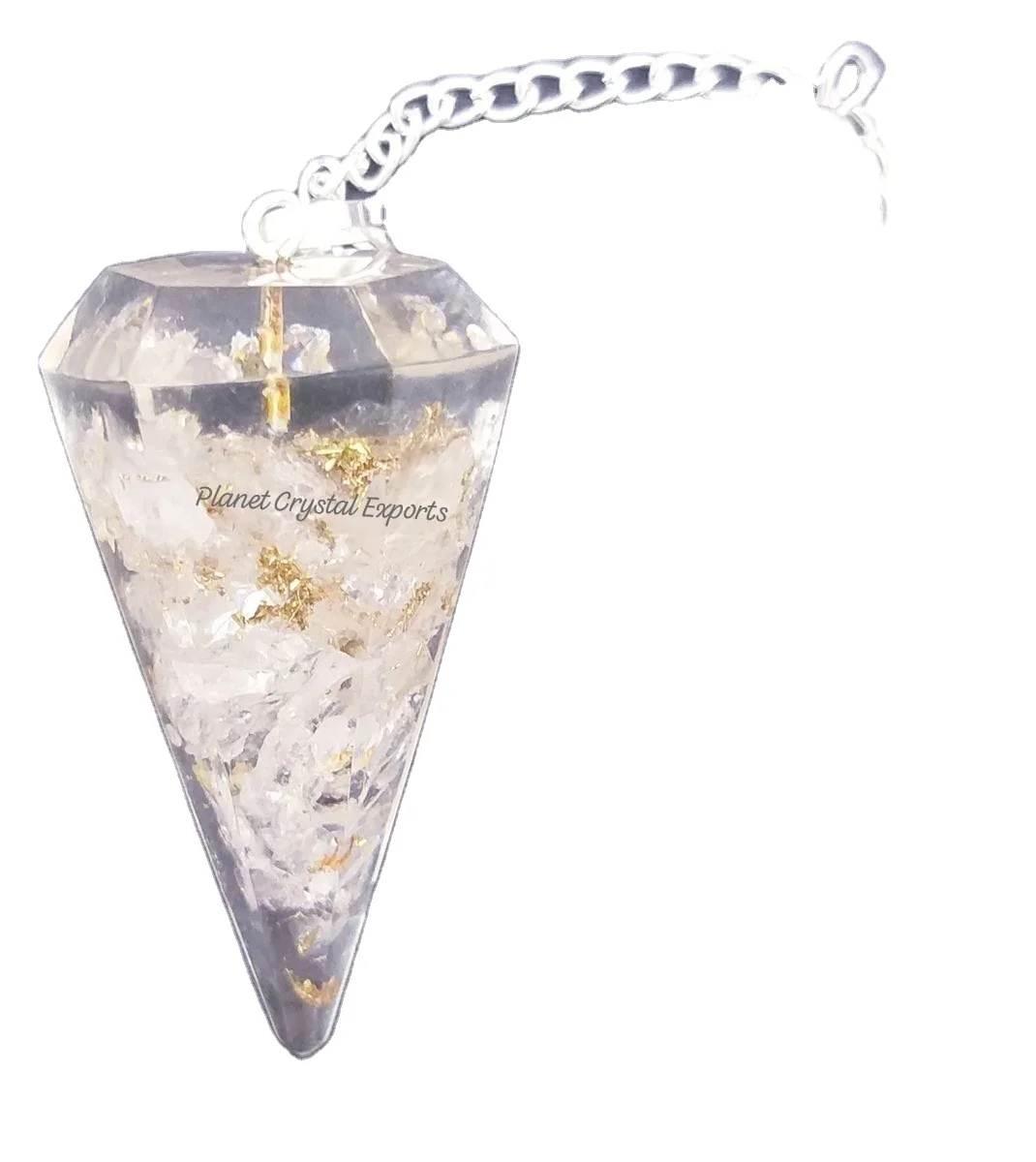 Clear Quartz Layered Stone Orgonite Pendulums Wholesale Dowsing Gemstone For Sale Buy From Planet Crystal Exports