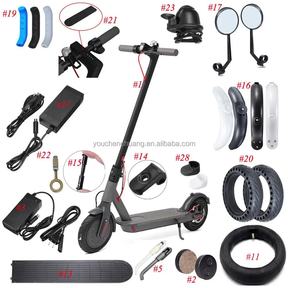 Electric Scooter Accessories And Spare Parts For Kugoo Kirin S1 S2 S3 Pro Q06 Pro C2 Hx X1 V1 E Scooter Spare Parts