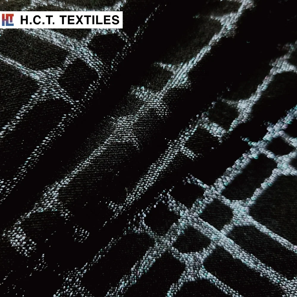 Holiday metallic Diamond Geo 210g Cotton Polyester Nylon Spandex metallic jacquard textile for dress