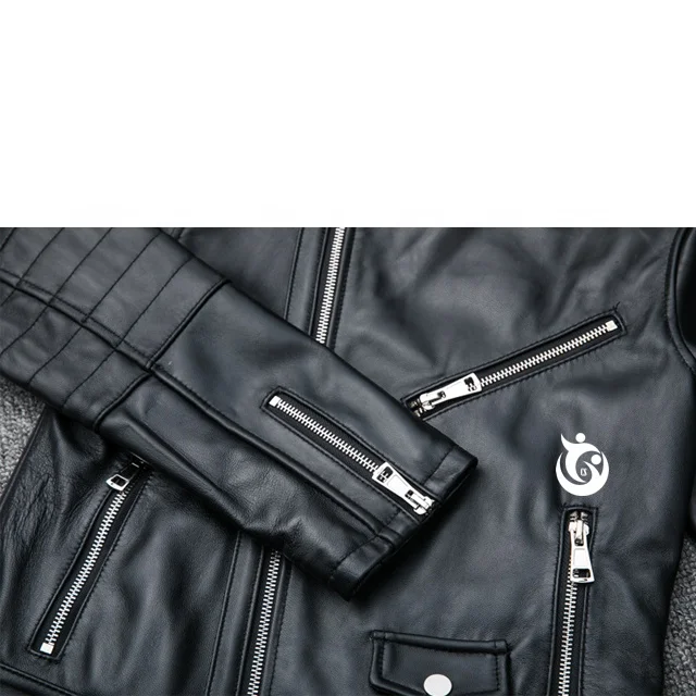 2021 100% real cow leather stylish unique leather jacket for women biker fun black color wind proof leather jacket