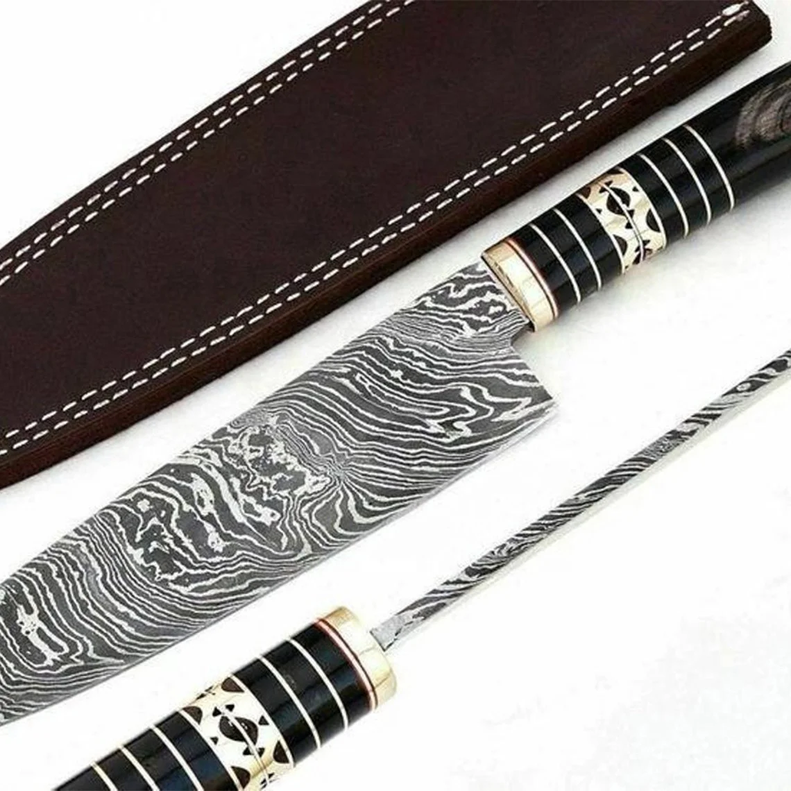 Hot Selling Kitchen 8 Inch Chef Knife With Damascus Steel Blade Damascus Stainless Steel Kitchen Chef Knife