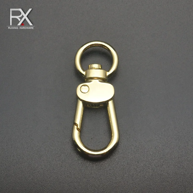 Custom Bag Hardware Zinc Alloy Lobster clasp Snap Hook carabiner key chain swivel spring buckle for bag