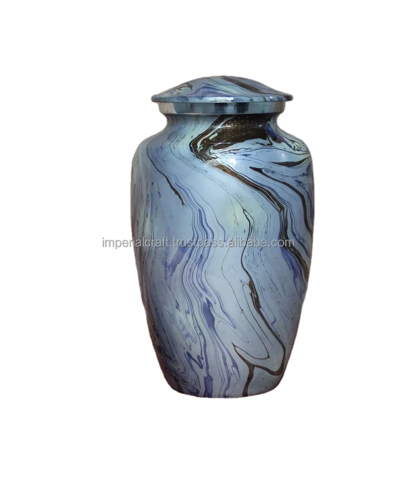 top ranking  metal urn pot new best printing design urn pot for ashes urn memorial container pot