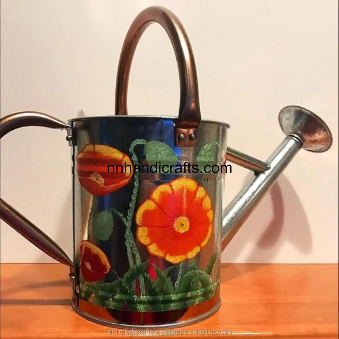 Новейшая оцинкованная канистра с индивидуальным дизайном металлическая для полива домашних растений садовых газона крытая